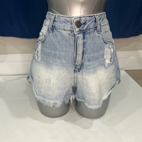 Hering Faded Blue Denim Shorts - Picture 1 of 6